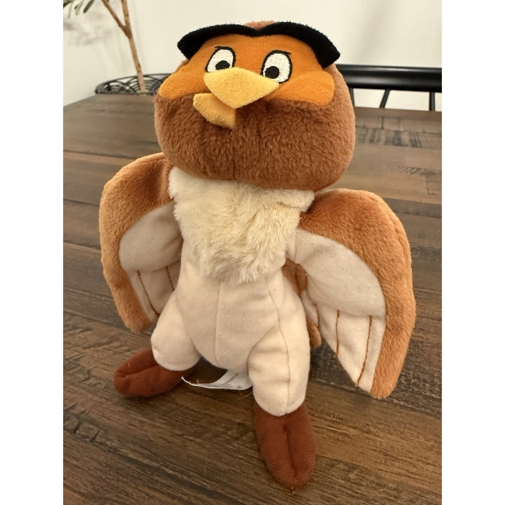 Vtg 1990s Mattel Disney Owl Winnie the Pooh Friends Bean Bag Plush